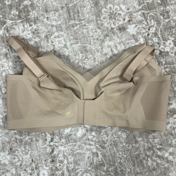 HoneyLove LiftWear CrossOver Wirefree Bra Sand Women’s Size 2X Beige Wireless - Picture 2 of 6